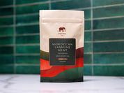 2oz bag of Moroccan Jasmine Mint tea from Firepot Tea
