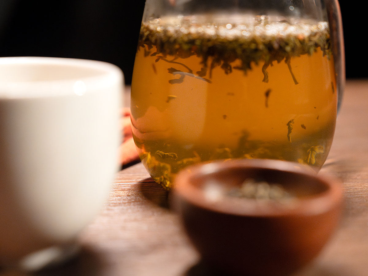 Moroccan Jasmine Mint tea from Firepot Tea