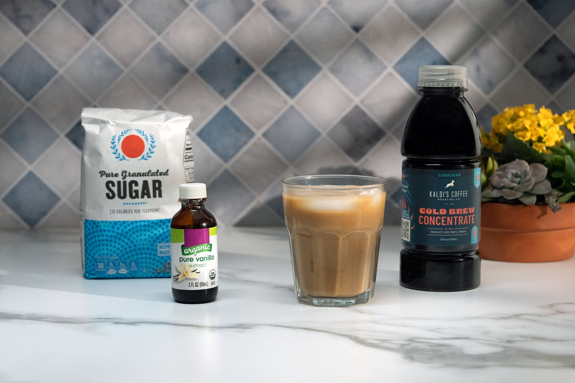 Iced Vanilla Latte with Kaldi's Cold Brew Concentrate