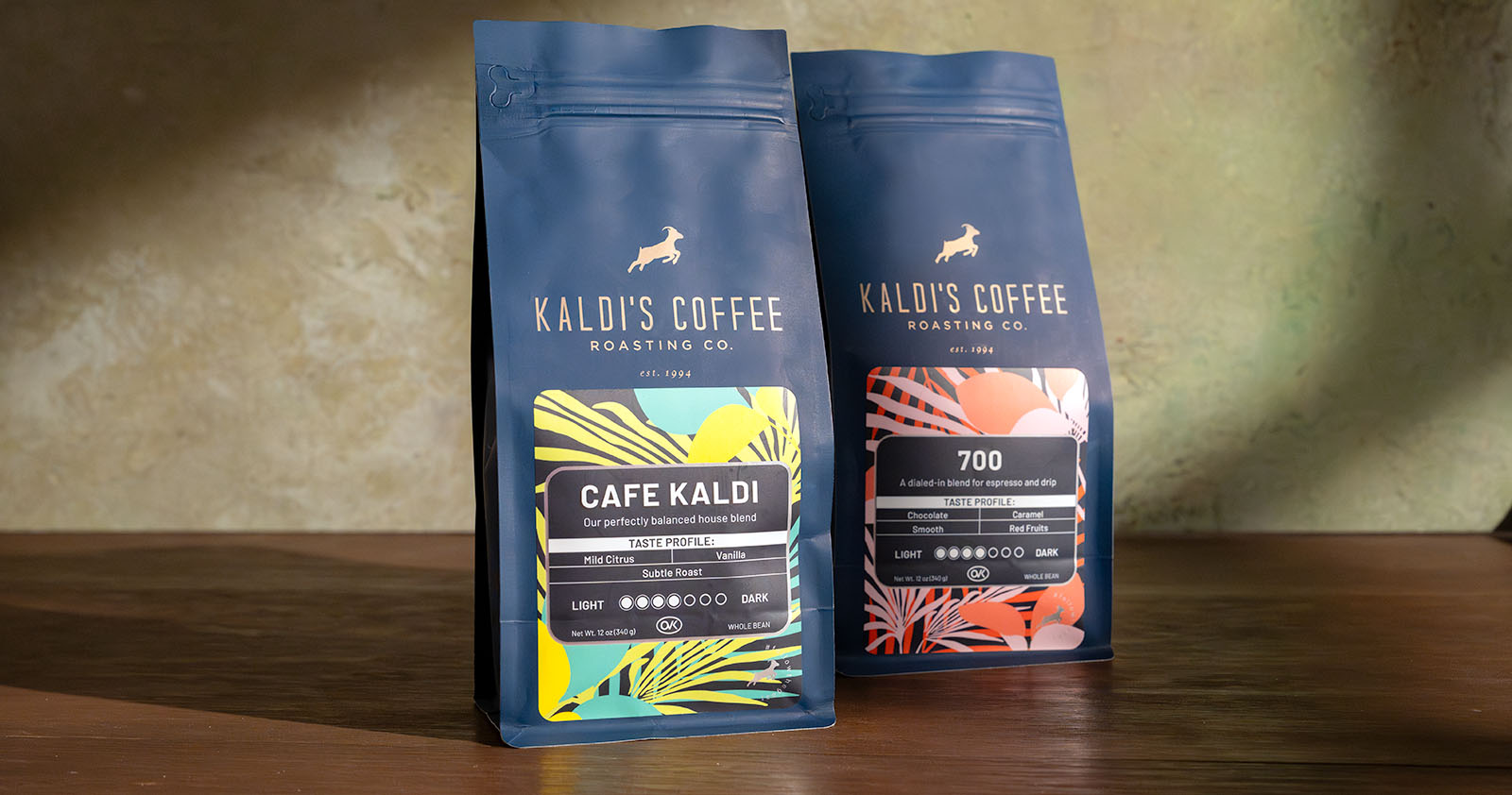 12oz bags of Cafe Kaldi and 700
