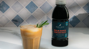 Iced Brown Sugar Rosemary Latte with Cold Brew Concentrate