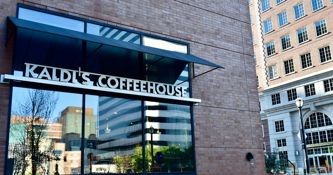 The exterior of the Kaldi's Crescent coffee shop in Clayton, MO