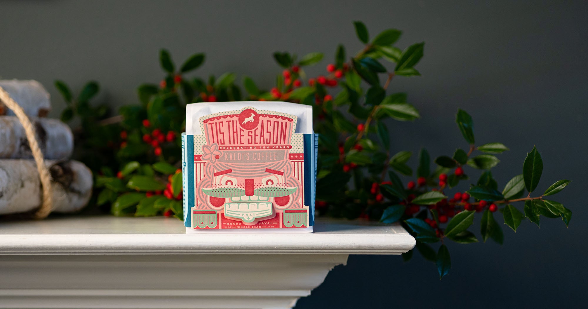 A Bag of Tis the Season Holiday Blend & Coffee Roast