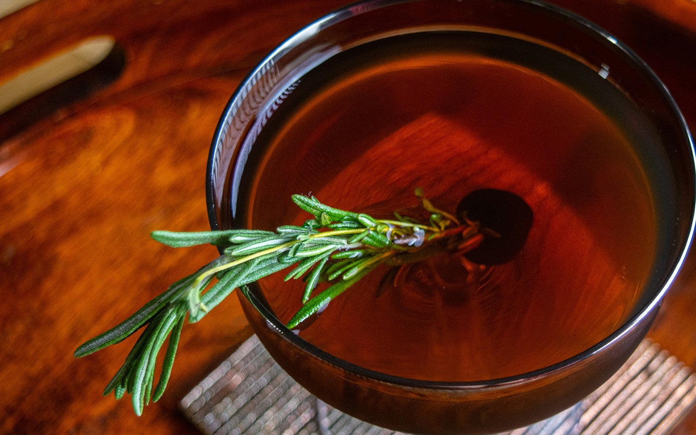 That Thyme Rose and Mary took on Manhattan (Coffee Manhattan Cocktail Recipe!)
