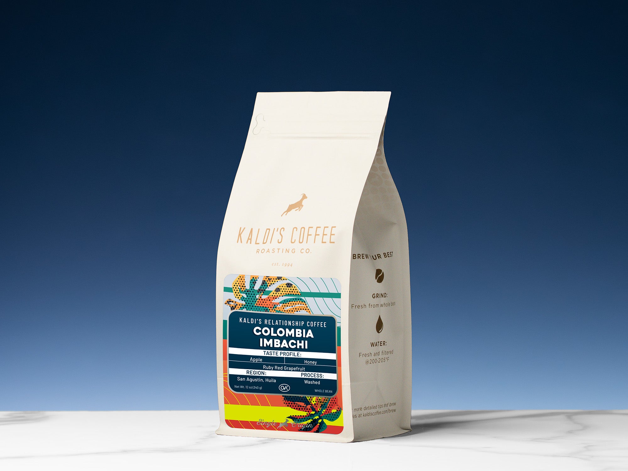 front image of 12 ounce bag of Colombia Imbachi