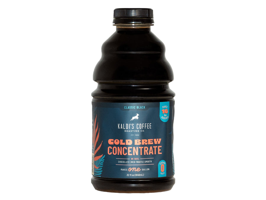 32oz bottle of Kaldi's Coffee Cold Brew Concentrate