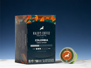 Box of Colombia Single Origin Coffee Pods