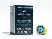 Box of Compostable French Roast Coffee Pods - 10 cups per pack