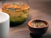 2oz bag of Genmaicha tea from Firepot Tea