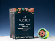 Kaldi's Coffee Compostable Highlander Grogg Coffee Pod - Compatible with K-cup type brewers