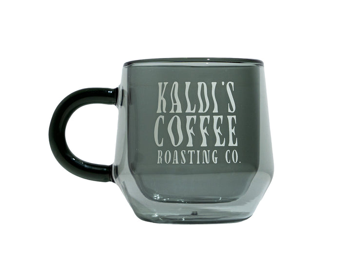 Kaldi's Coffee Roasting Co. Grey Double Wall Mug