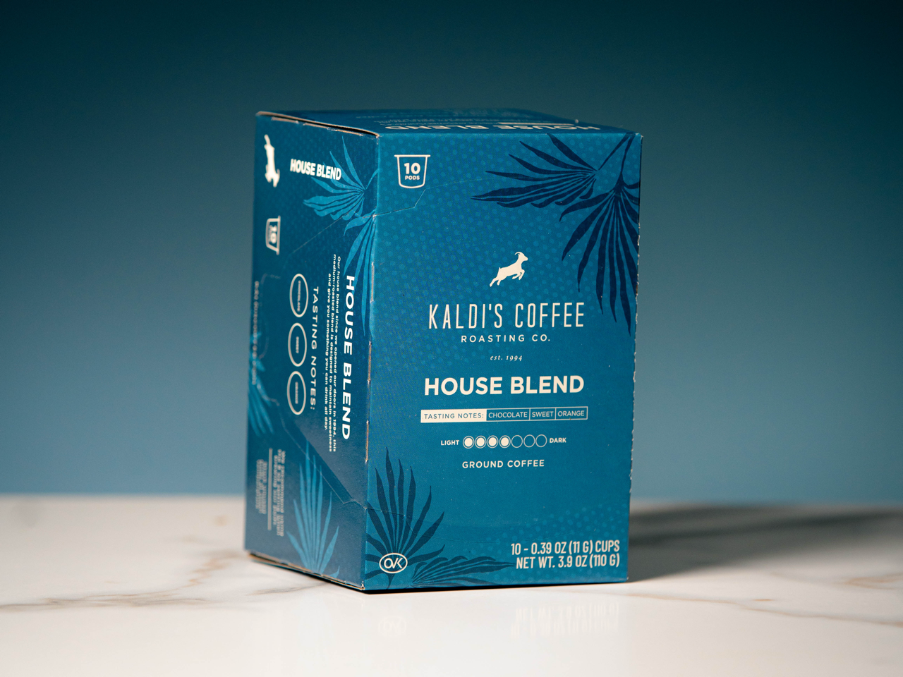 product image of blue house blend kaldis coffee pods box