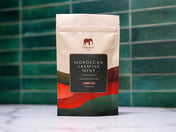 2oz bag of Moroccan Jasmine Mint tea from Firepot Tea
