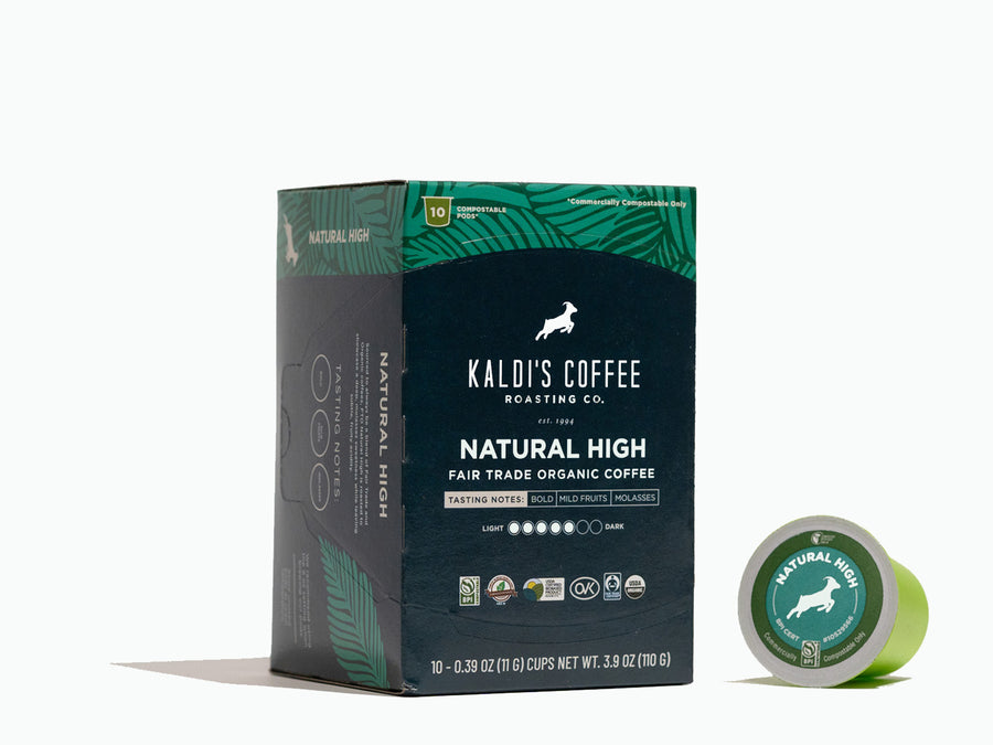 FTO Natural High Coffee Pods box