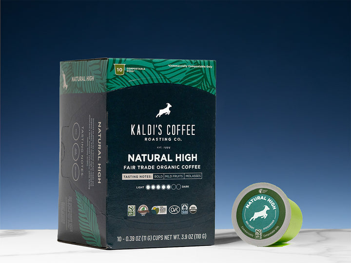 FTO Natural High Coffee Pods box