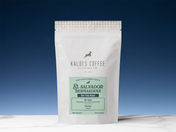 Kaldi's Coffee Roasting Co. coffee El Salvador Bernardina on a blue gradient background