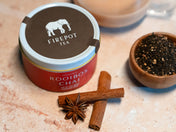 3oz tin of loose leaf rooibos chai from Firepot Tea