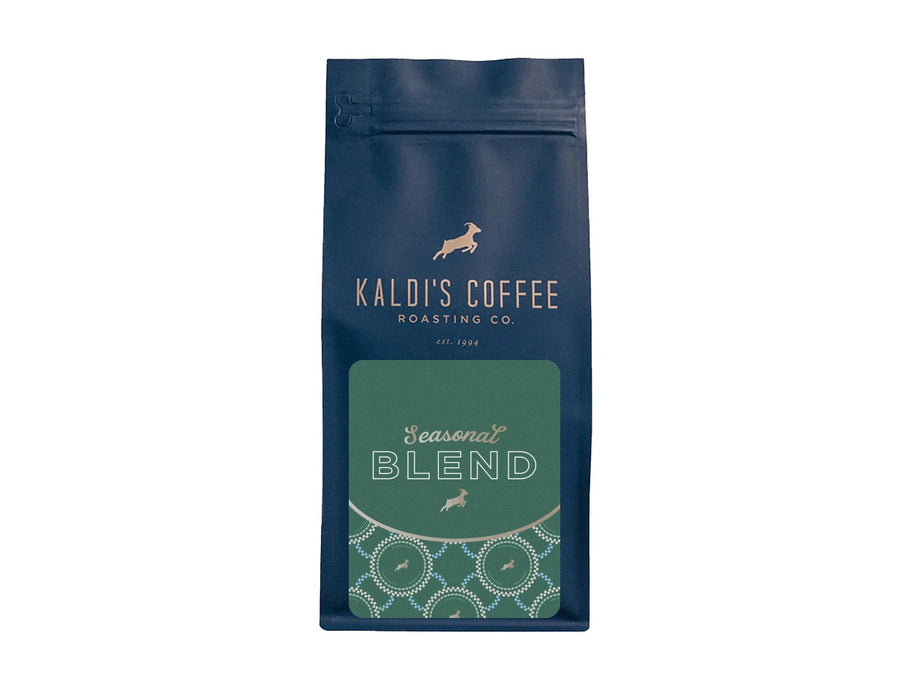 12oz bag mock up of Seasonal Blend Subscription