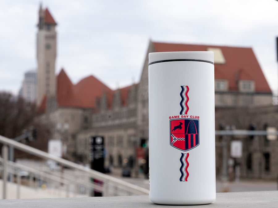 Game Day Tumbler v3 outside of Union Station in St. Louis, MO