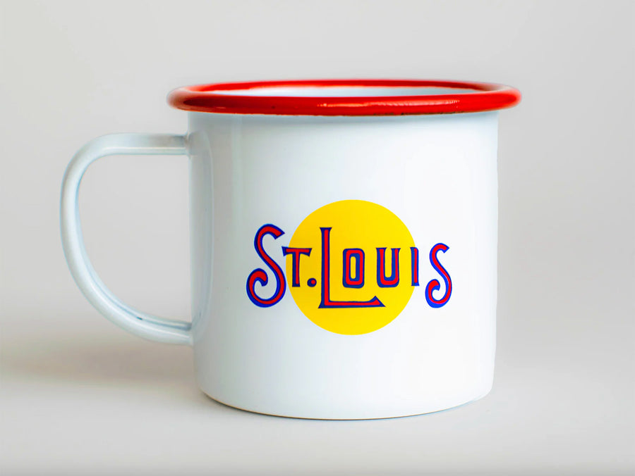 St. Louis Flag Enamel Coffee Mug