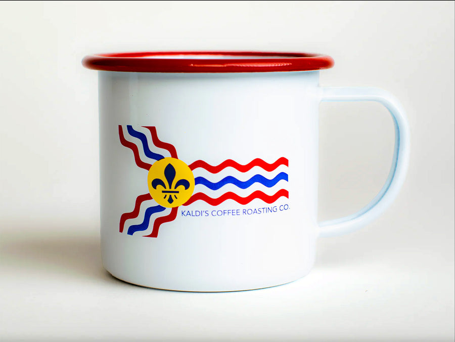 St. Louis Flag Enamel Coffee Mug