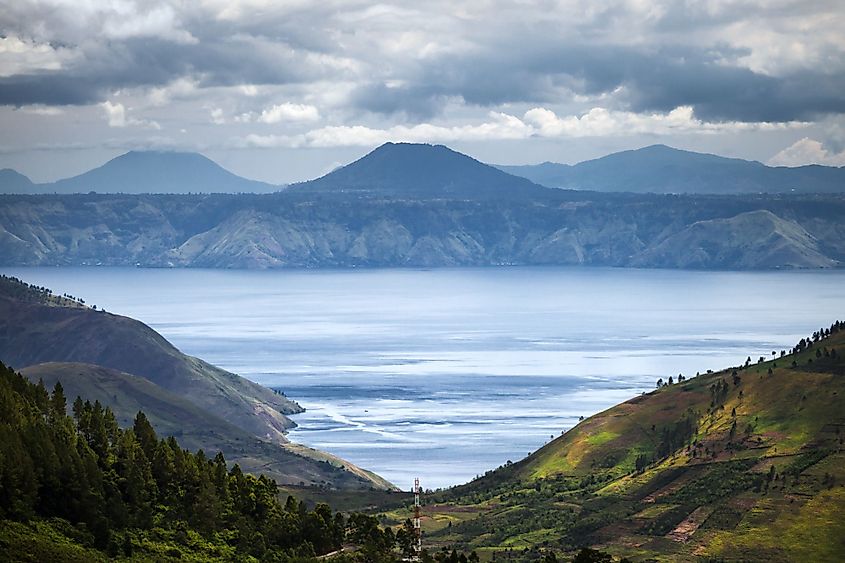 Image of Lake Toba, which is the largest volcanic lake in the world.