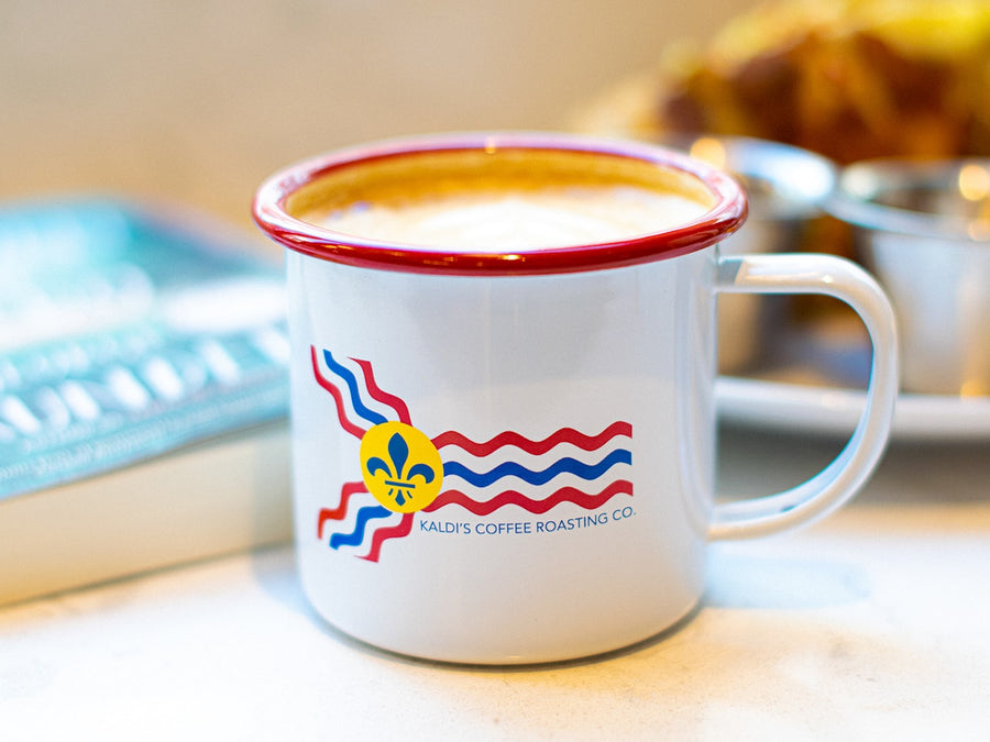 St. Louis Flag Enamel Coffee Mug